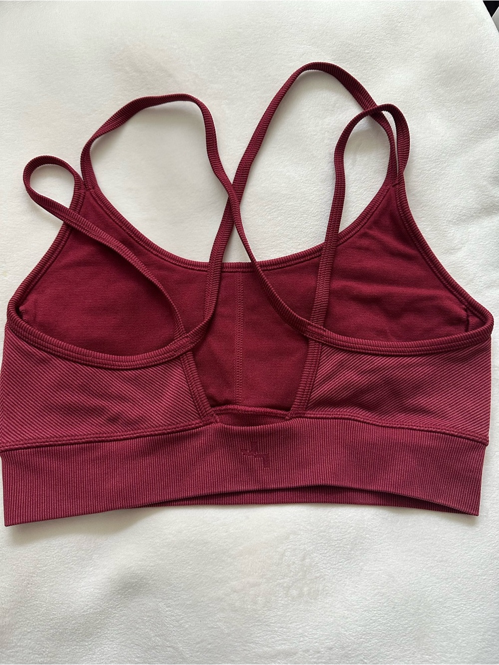 Seamless Strappy Wine Sports Bra